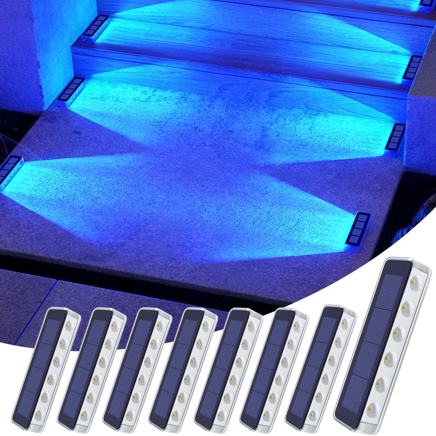 DetarZinLED Warm White Solar Step Lights 4 Pack: image 10