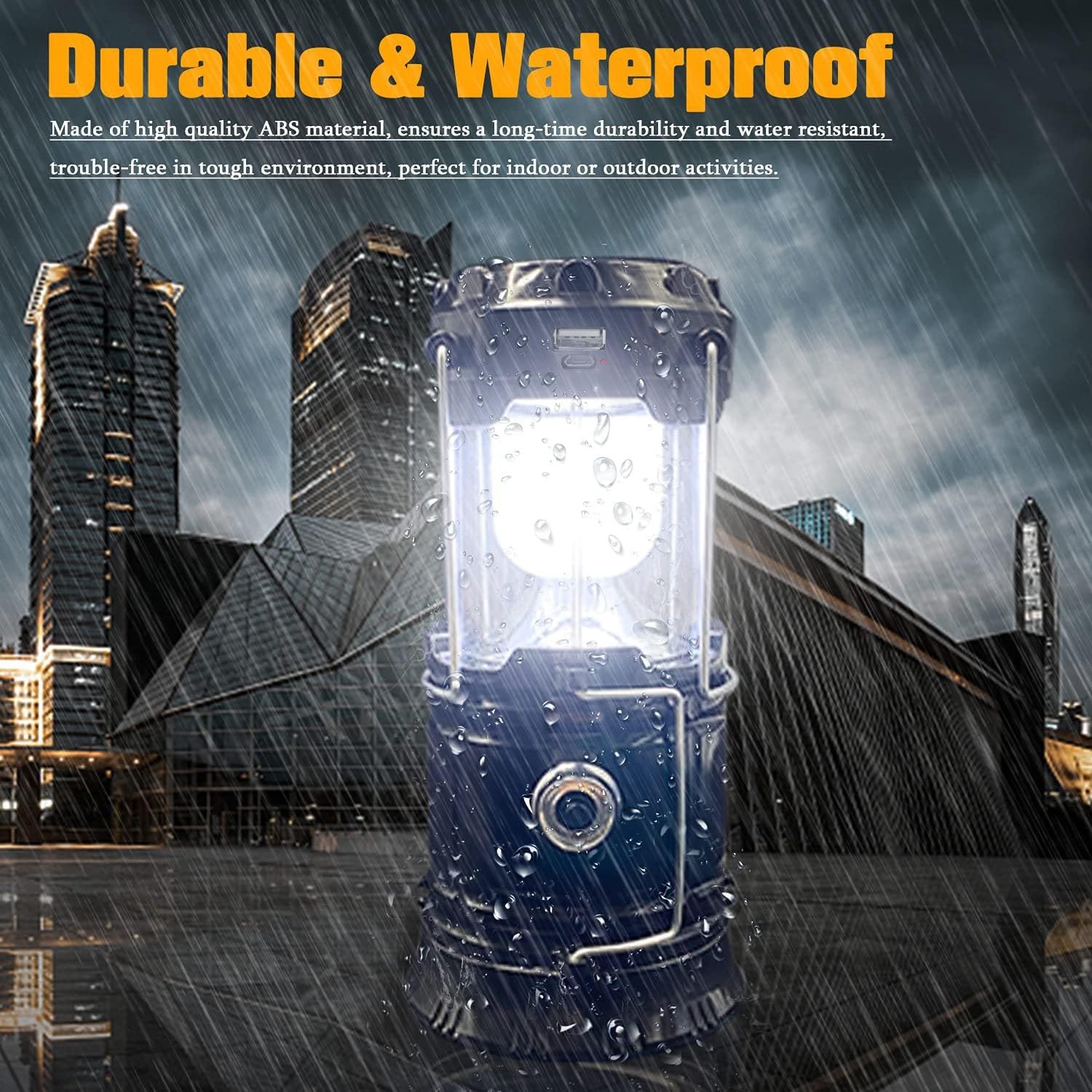 XTAUTO Solar Camping Lantern 4-Pack