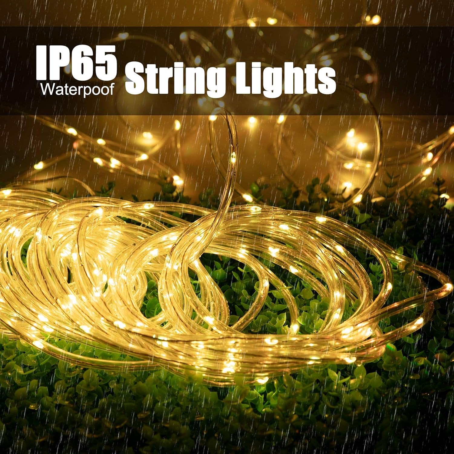 Brightown 22m Warm White Solar Rope Lights: image 2