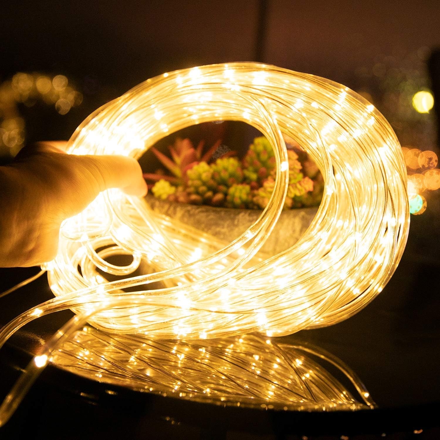 Brightown 22m Warm White Solar Rope Lights: image 8